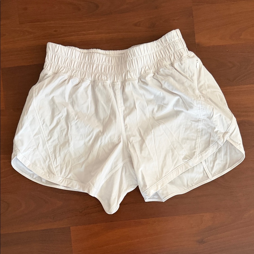 Lululemon Athletica White Athletic Shorts